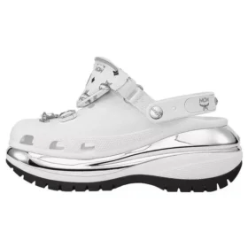 Mega Crush Clog ”White Silver”