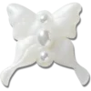 Meta Jelly White Butterfly Jibbitz™-korut