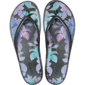 Miami Round Toe Dark Floral -sandaali