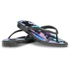 Miami Round Toe Dark Floral -sandaali