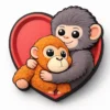 Monkey Love Jibbitz™-korut