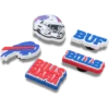 NFL Buffalo Bills 5-pakkaus Jibbitz-kenkäkorut NFL Buffalo Bills 5-pakkaus Jibbitz-kenkäkorut