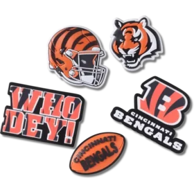 NFL Cincinnati Bengals 5-pakkaus Jibbitz-kenkäkorut
