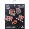 NFL Cincinnati Bengals 5-pakkaus Jibbitz-kenkäkorut