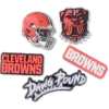 NFL Cleveland Browns 5-pakkaus Jibbitz-kenkäkorut NFL Cleveland Browns 5-pakkaus Jibbitz-kenkäkorut