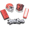NFL Cleveland Browns 5-pakkaus Jibbitz-kenkäkorut NFL Cleveland Browns 5-pakkaus Jibbitz-kenkäkorut