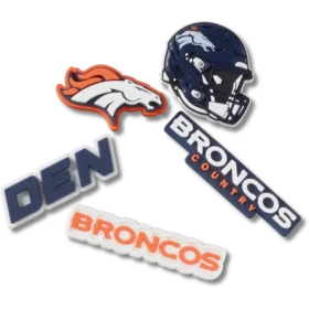 NFL Denver Broncos 5-pack Jibbitz-kenkäkorut