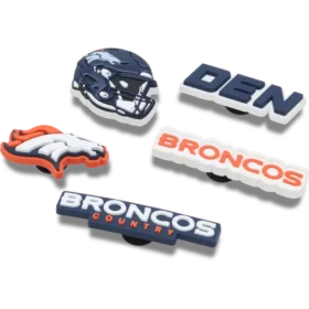 NFL Denver Broncos 5-pack Jibbitz-kenkäkorut