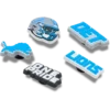 NFL Detroit Lions 5-pakkaus Jibbitz-kenkäkorut NFL Detroit Lions 5-pakkaus Jibbitz-kenkäkorut