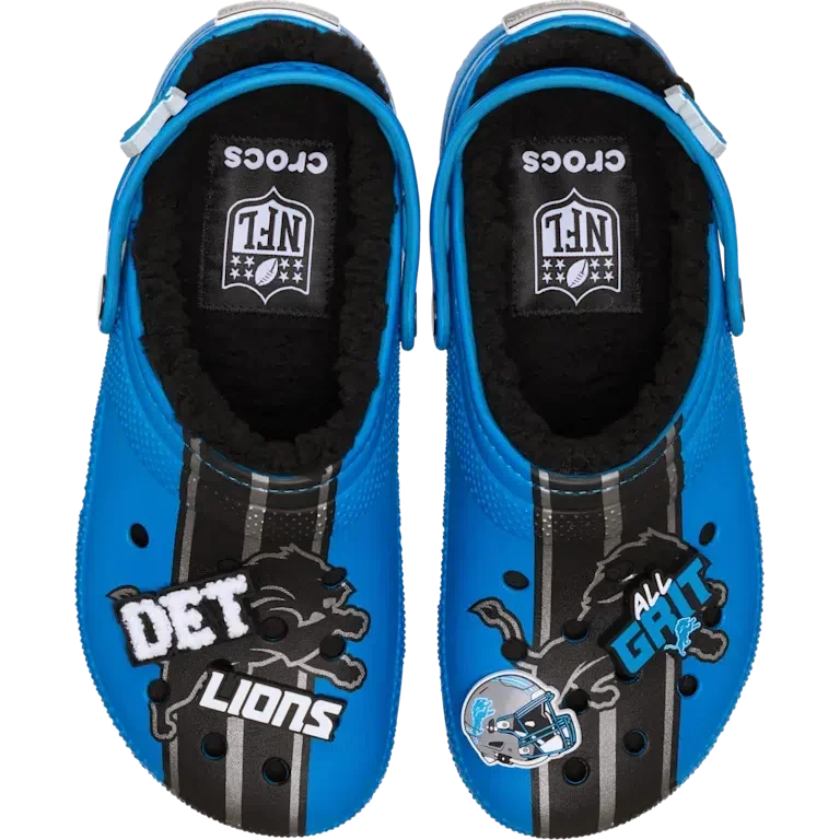 NFL Detroit Lions Classic Lined Clog NFL Detroit Lions Classic Lined Clog