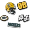 NFL Green Bay Packers 5-pakkaus Jibbitz-kenkäkorut NFL Green Bay Packers 5-pakkaus Jibbitz-kenkäkorut