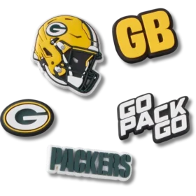 NFL Green Bay Packers 5-pakkaus Jibbitz-kenkäkorut