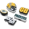 NFL Green Bay Packers 5-pakkaus Jibbitz-kenkäkorut NFL Green Bay Packers 5-pakkaus Jibbitz-kenkäkorut