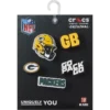 NFL Green Bay Packers 5-pakkaus Jibbitz-kenkäkorut NFL Green Bay Packers 5-pakkaus Jibbitz-kenkäkorut