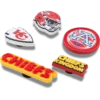 NFL Kansas City Chiefs 5-pack Jibbitz-kenkäkorut NFL Kansas City Chiefs 5-pack Jibbitz-kenkäkorut