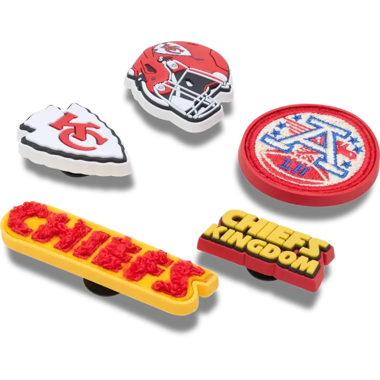 NFL Kansas City Chiefs 5-pack Jibbitz-kenkäkorut NFL Kansas City Chiefs 5-pack Jibbitz-kenkäkorut