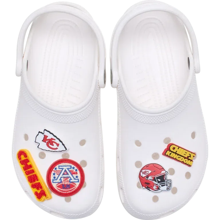 NFL Kansas City Chiefs 5-pack Jibbitz-kenkäkorut NFL Kansas City Chiefs 5-pack Jibbitz-kenkäkorut