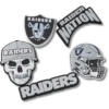 NFL Las Vegas Raiders 5-pakkaus Jibbitz-kenkäkorut NFL Las Vegas Raiders 5-pakkaus Jibbitz-kenkäkorut