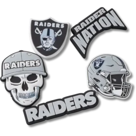 NFL Las Vegas Raiders 5-pakkaus Jibbitz-kenkäkorut