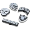 NFL Las Vegas Raiders 5-pakkaus Jibbitz-kenkäkorut NFL Las Vegas Raiders 5-pakkaus Jibbitz-kenkäkorut