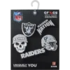 NFL Las Vegas Raiders 5-pakkaus Jibbitz-kenkäkorut NFL Las Vegas Raiders 5-pakkaus Jibbitz-kenkäkorut