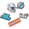 NFL Miami Dolphins 5-pakkaus Jibbitz-kenkäkorut