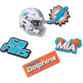 NFL Miami Dolphins 5-pakkaus Jibbitz-kenkäkorut