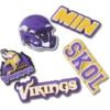NFL Minnesota Vikings 5-pakkaus Jibbitz-kenkäkorut