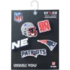 NFL New England Patriots 5-pakkaus Jibbitz-kenkäkorut NFL New England Patriots 5-pakkaus Jibbitz-kenkäkorut