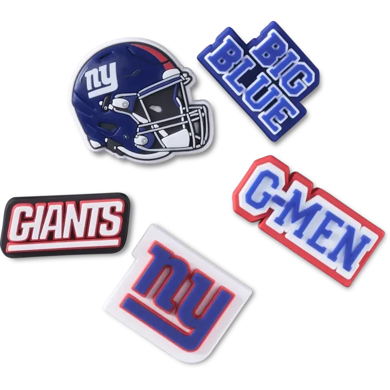 NFL New York Giants 5-pakkaus Jibbitz-kenkäkorut NFL New York Giants 5-pakkaus Jibbitz-kenkäkorut