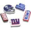 NFL New York Giants 5-pakkaus Jibbitz-kenkäkorut NFL New York Giants 5-pakkaus Jibbitz-kenkäkorut