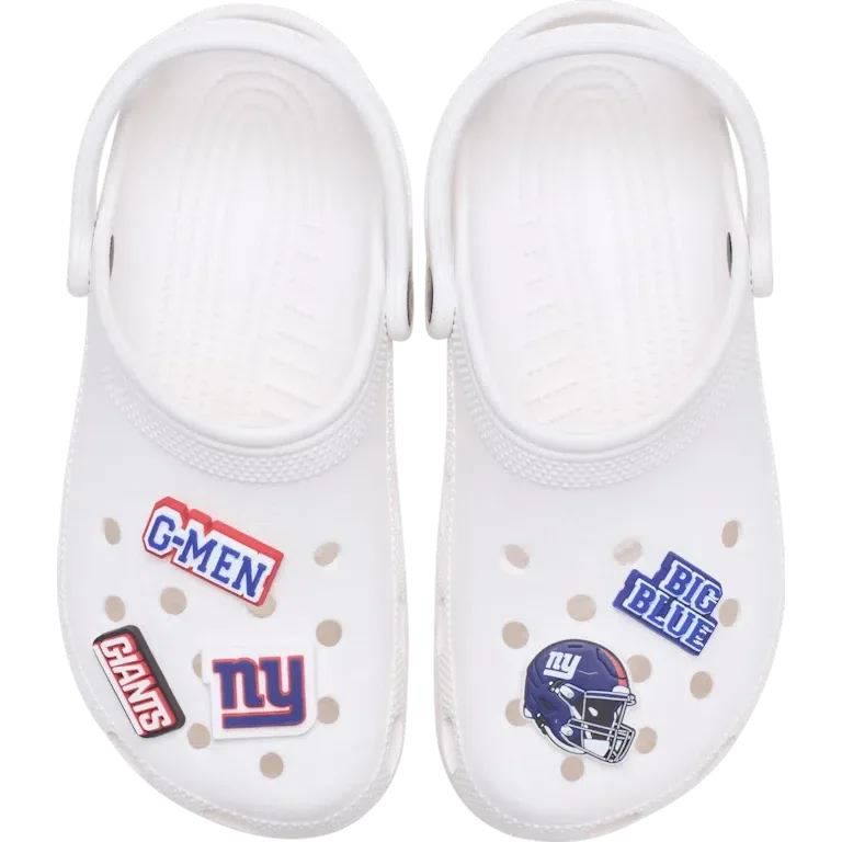 NFL New York Giants 5-pakkaus Jibbitz-kenkäkorut NFL New York Giants 5-pakkaus Jibbitz-kenkäkorut