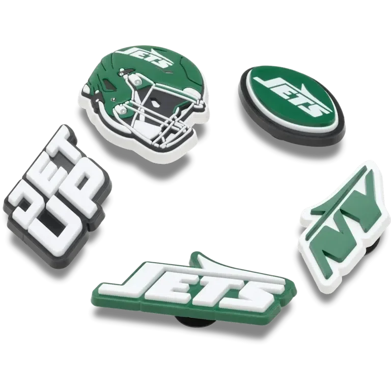 NFL New York Jets 5-pakkaus Jibbitz-kenkäkorut NFL New York Jets 5-pakkaus Jibbitz-kenkäkorut
