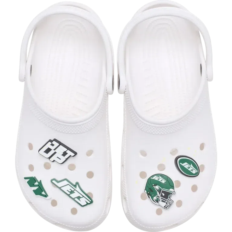 NFL New York Jets 5-pakkaus Jibbitz-kenkäkorut NFL New York Jets 5-pakkaus Jibbitz-kenkäkorut