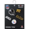 NFL Pittsburgh Steelers 5-pakkaus Jibbitz-kenkäkorut NFL Pittsburgh Steelers 5-pakkaus Jibbitz-kenkäkorut