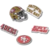 NFL San Francisco 49ers 5-pakkaus Jibbitz-kenkäkorut NFL San Francisco 49ers 5-pakkaus Jibbitz-kenkäkorut