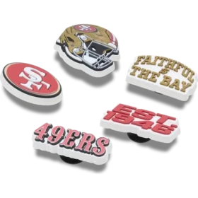 NFL San Francisco 49ers 5-pakkaus Jibbitz-kenkäkorut