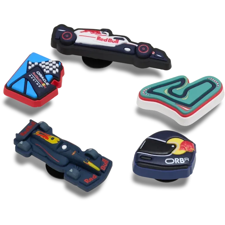 Oracle Red Bull Racing Crocs 5-pakkaus Jibbitz-kenkäkoruja Oracle Red Bull Racing Crocs 5-pakkaus Jibbitz-kenkäkoruja