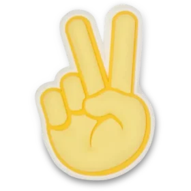 Peace-käsimerkki Jibbitz-kenkäkoru
