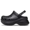 Pienet valas-retro-Crocs-sandaalit, paksu pohja, musta