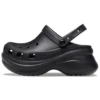 Pienet valas-retro-Crocs-sandaalit, paksu pohja, musta