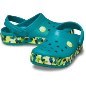Pikkulasten Crocband Glow Confetti Band -pistokkaat