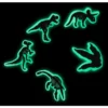 Pimeässä hohtava Dino 5-pakkaus Jibbitz-korut kenkäkoruina