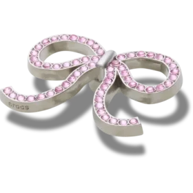 Pink Glittery Bow Jibbitz™-korut