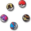 Poke Ball 5-pakkaus Jibbitz-korut
