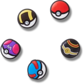 Poke Ball 5-pakkaus Jibbitz-korut