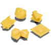 Realistiset pasta-aiheiset Jibbitz-korut, 5 kpl:n pakkaus