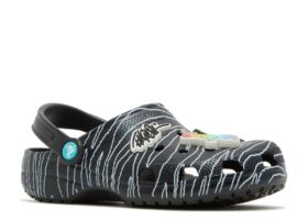 Ron English x Classic Clog Kids ’Party Animals – Zebra Black’