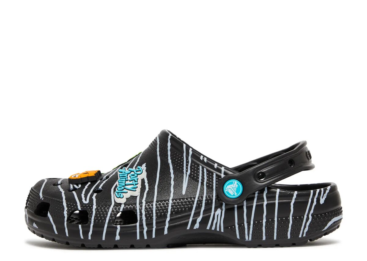 Ron English x Classic Clog ’Party Animals – Zebra Black’ Ron English x Classic Clog ’Party Animals – Zebra Black’