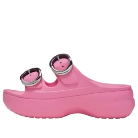Saturday Platform Dipped Buckle -sandaalit ”Pink Lemonade”